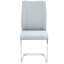 De 6 chaises de luxe, gris, pieds en métal arqués, construction gris pu, assemblage facile-1885657839-1885657838-1885657836