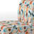 Multicolor Abstract Neutrality Wave - Upholstered Contemporary Slipper Chair, Modern Abstract Accent Chair