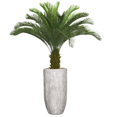 Panama 68'' Faux Palm Tree Tree in Fiberstone Planter