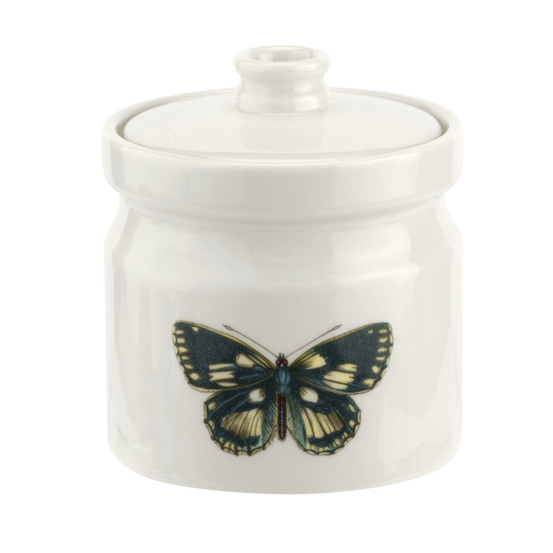 Botanic Garden Harmony Multicolor Porcelain Covered Sugar Bowl