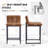 24'' Counter Height Bar Stool with Metal Legs Set of 1-122485858