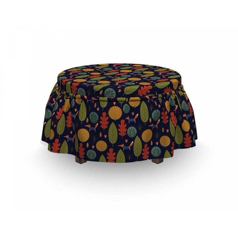 Housse pour repose-pieds et champignon fox