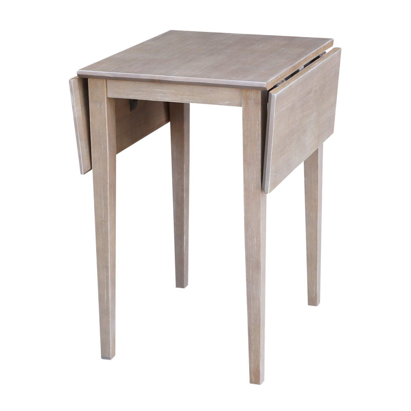 Table de salle à manger en bois massif, Gris délavé, Gris délavé