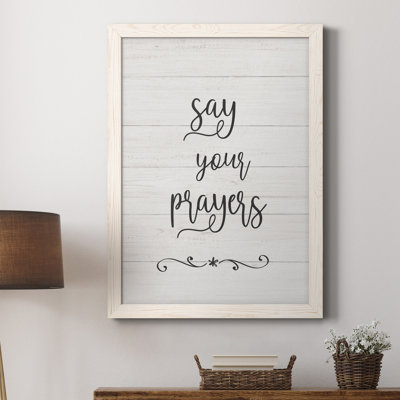 «Say Your Prayers», art textuel sur toile
