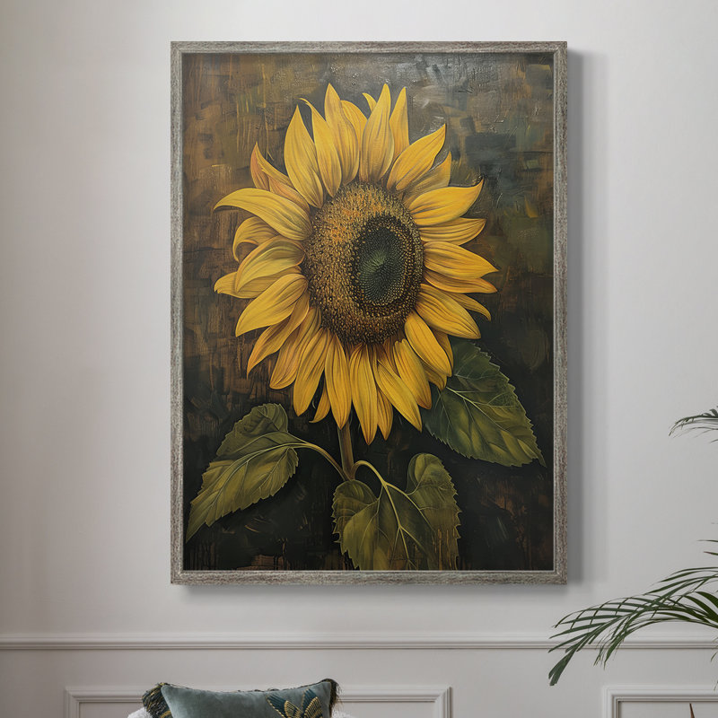 Reproduction encadrée FLORAL Series CDXCVI - bois massif, H 11 po x l 9 po