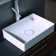 WS Bath Collections Vision 14.2'' White Ceramic Rectangular Bathroom Sink