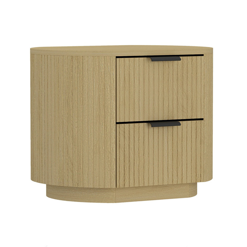 Olivia 27" Nightstand In Natural (2-Drawer)