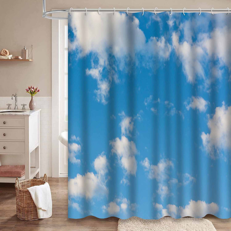 Rideau de douche Sky Clouds, L 72 po x l 78 po