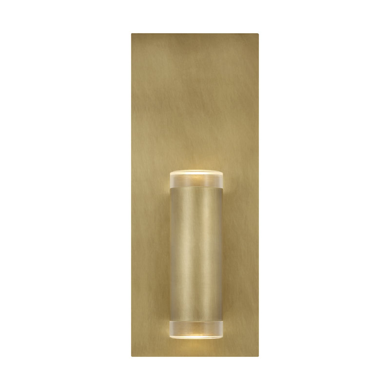 Dobson II 1-Light Wall/Bath, Natural Brass