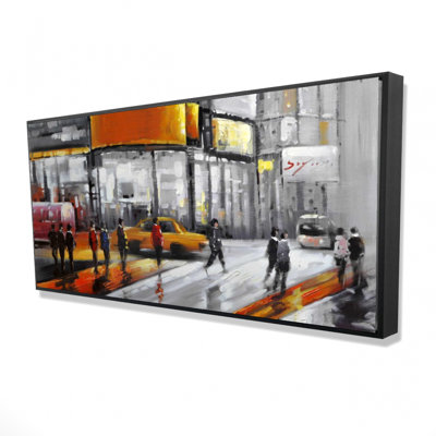 Circulation In Times Square Print On Canvas