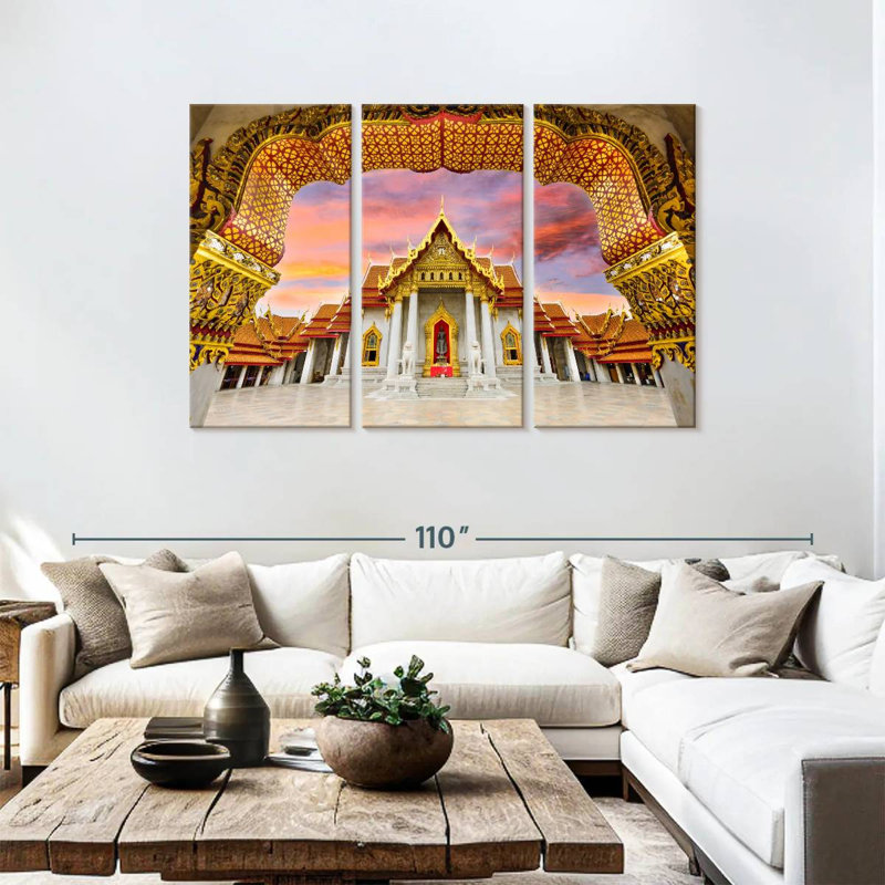 Adella Bangkok Golden Marble Temple, 48" H x 74" W