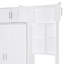 Lit escamotable mural avec bureau, armoire supérieure et tablettes de rangement, lit pliable peu encombrant-1654845063-1654845061