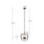 Luminaire suspendu en métal de style campagnard