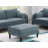 6Pcs Modular Sofa Set 4X One Arm Chairs 1X Armless Chair 1X Ottoman Living Room Furniture Mineral Color Morgan Fabric-265444190