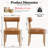 PU Leather Solid Wood Side Dining Chairs