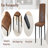 Table And Chair Set. 71 × 31.5 Inch Walnut Wood Grain Dining Table, Paired With A Set Of 8 Brown Technology Fabric Dining Chairs. 1 Table, 8 Chairs, Home Dining Table And Chair Combination.-824893244-824893243