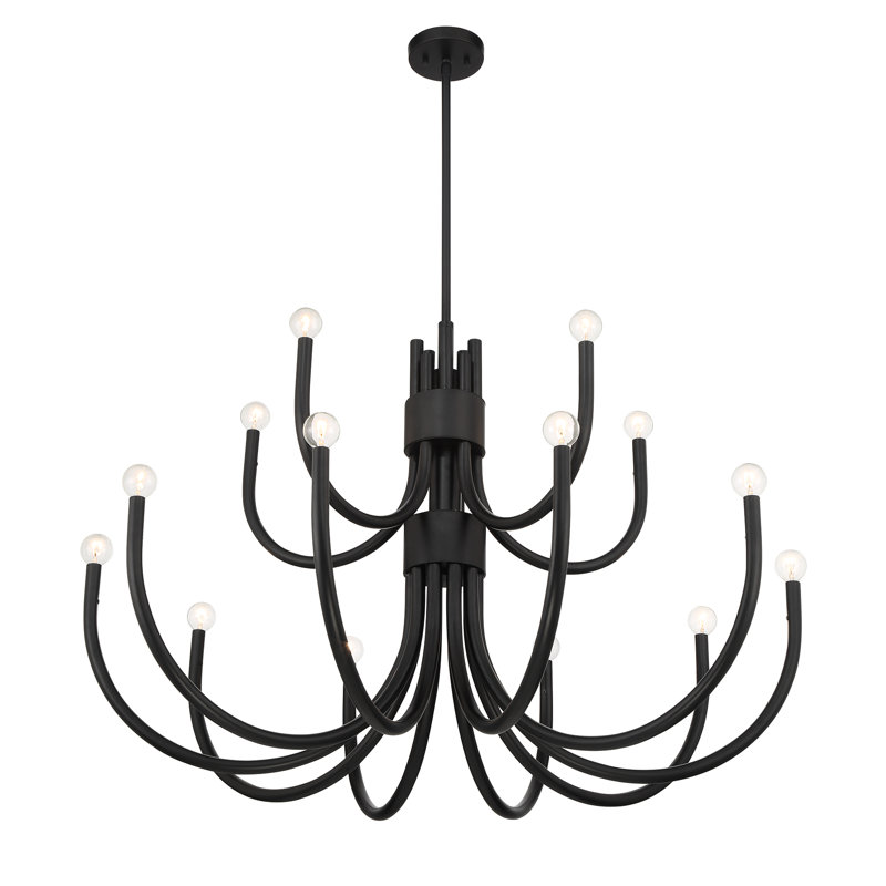 Sorrento 15-Light Chandelier, Noir