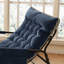 Wide Metal Rocking Chair With Removable Cushion-1229795602