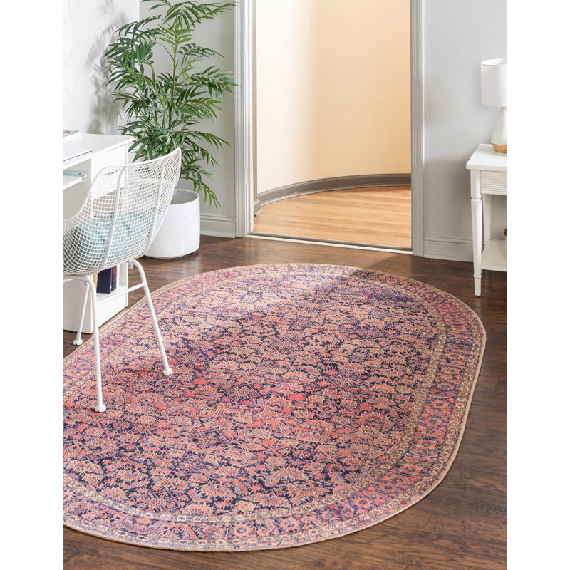 Chenille Geometric Indoor Rug, Oval 2' x 3'1"