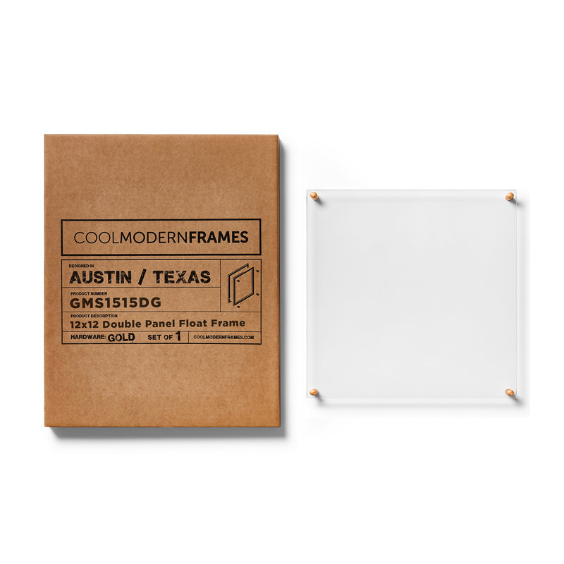 Cadre photo Devian Floater, Or, 12 po x 12 po