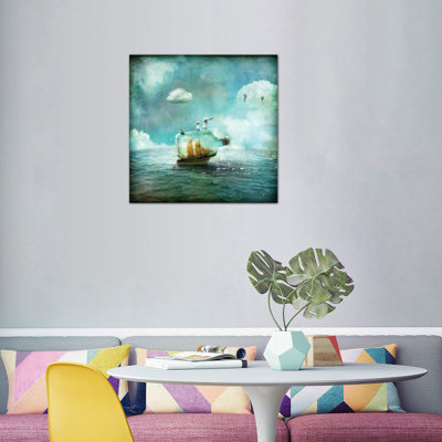 Juni 1 Piece Wrapped Canvas Painting