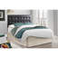 Élégant rembourrage en mousse pour tête de chambre à coucher - 53 pouces de hauteur, 78 de largeur, matériaux, noir, pu, assemblage à assembler-970034482-970034480