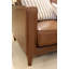 Canapé en cuir fleur noir Armonni de 79 po de largeur | Canapé 3 places moderne Mid Century-843652129