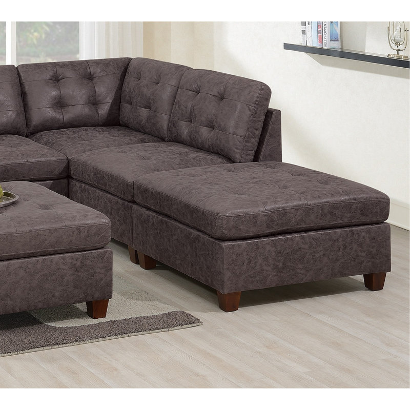 Fauteuil capitonné en similicuir respirant 1pc