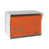 Blanc / orange