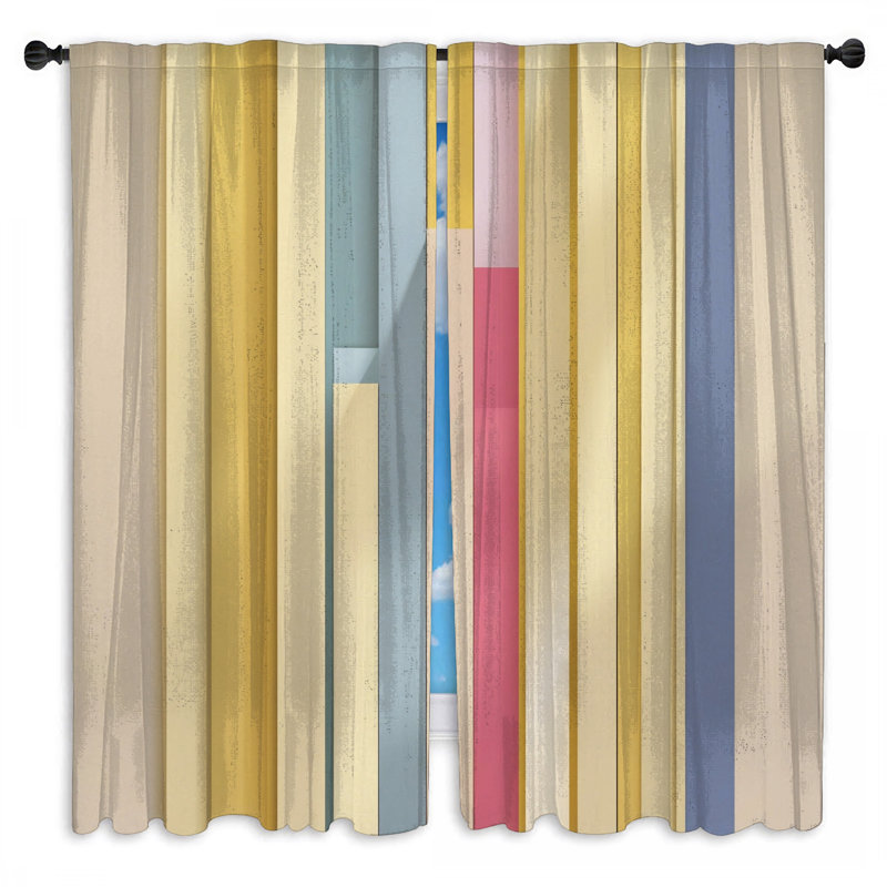 Rideaux verticaux Kayley, 40 po x 50 po - 2 panneaux, Transparent