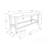Bench, 42" Rectangular, Upholstered, Wood, Transitional