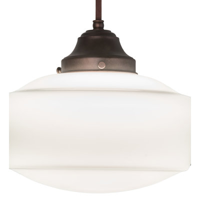 Luminaire suspendu 1 lumières scolaire single Moshier