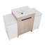 Meuble-lavabo autoportant de 48 pouces avec lavabo en céramique et 2 armoires de rangement, porte à fermeture douce, armoire combinée-1151634504-1151634501