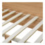 Lit plateforme en bois avec 6 tiroirs, tablettes ouvertes, bureau et garde-robe-1205527202