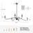 6-light Dimmable Tradition Candle Chandelier  