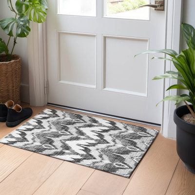 Premium Machine Washable Prisco Grey Rug