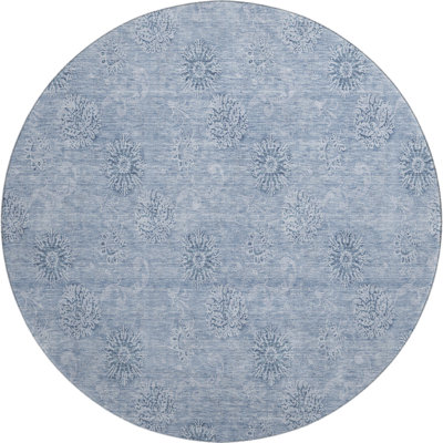 Premium Machine Washable Prisco Sky Rug