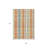 3' X 5' Peach Ivory And Orange Plaid Washable Indoor Outdoor Area Rug