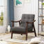 Chaise d'appoint Mid-Century moderne, fauteuil capitonné-1934179648