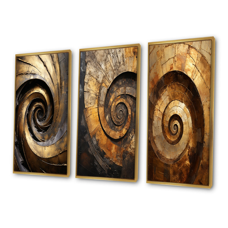 Pugh, Gold Floater Framed, 40" H x 60" W