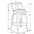 Devan Counter Stool with Metal Frame-1518134095-1518134094