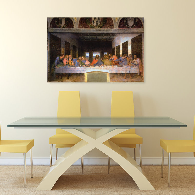The Last Supper, 1495-1498 Classic Contemporary Wall Art Print by Leonardo Da Vinci - Wrapped Canvas Print