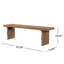 Banc en bois avec pieds robustes