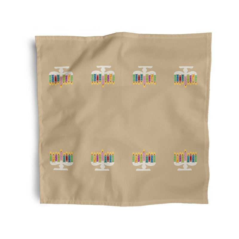 Kullin Polyester Traditional Napkins, Brown