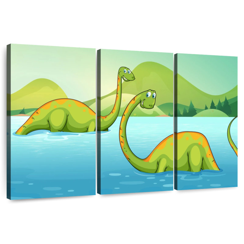 River With Dinosaurs