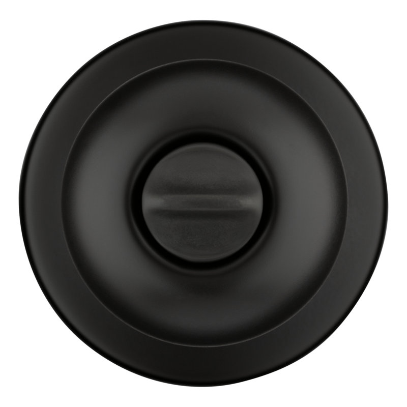 Polo Bed/Bath Knob in Matte Black