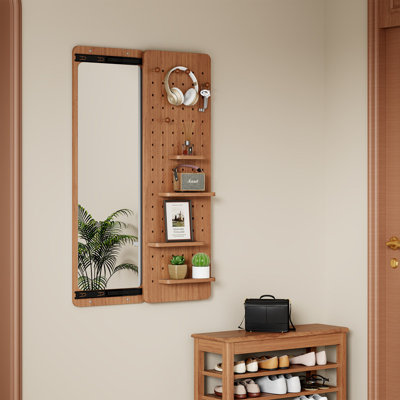 Miroir mural pleine longueur rétractable Slim