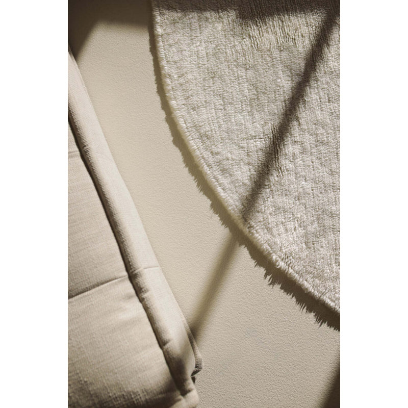 Woolable Rug Rectangle Natural, Round 5'10.87" x 5'10.87"