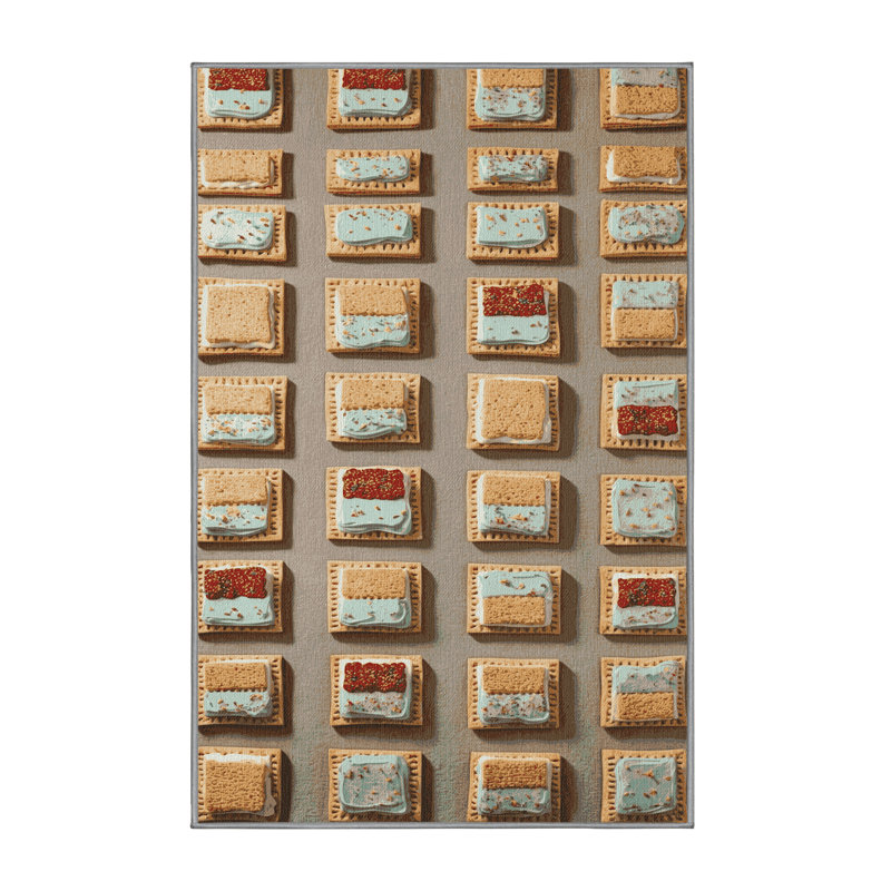  Tapis lavable Tarts Pop Tarts, Rectangulaire 2 pi x 3 pi