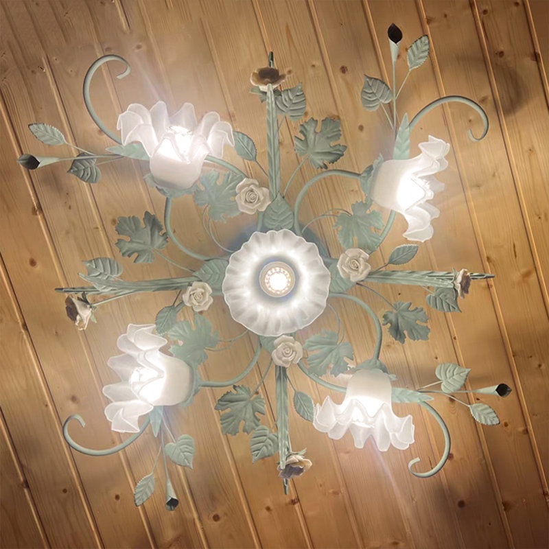 Glass Semi Flush Mount